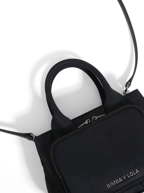 small logo-lettering tote bag