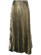 metallic-effect pleated midi skirt
