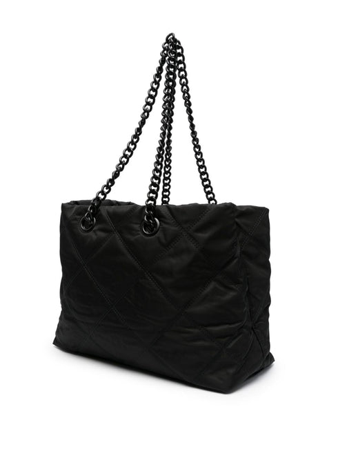 large quilted shoulder bag