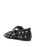 studded leather ballerina shoes