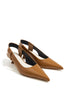 slingback leather pumps
