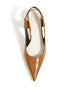 slingback leather pumps