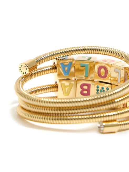 coil-chain logo bracelet