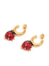 ladybug hoop earrings