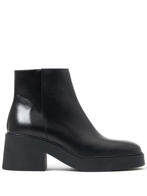 70mm leather ankle boots