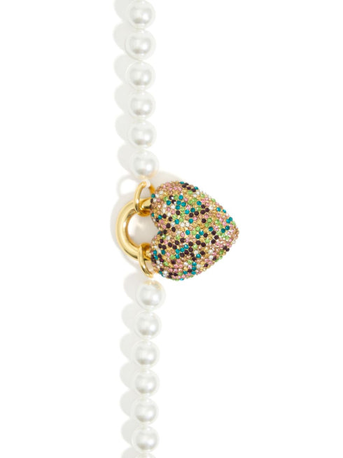 Bimba y Lola Heart-charm Pearl Necklace