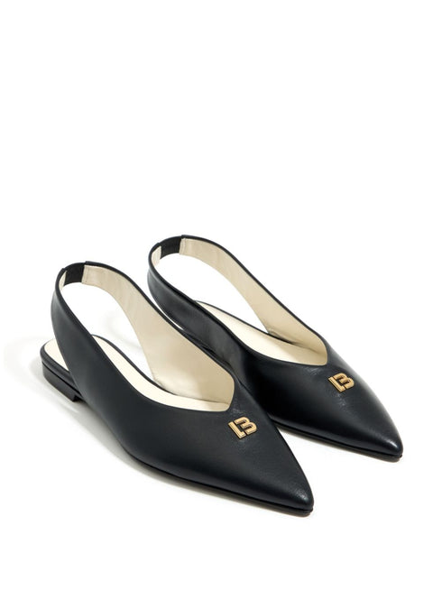 slingback leather ballerina shoes