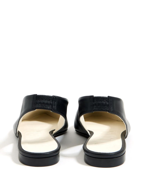 slingback leather ballerina shoes