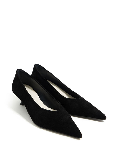 45mm suede pumps