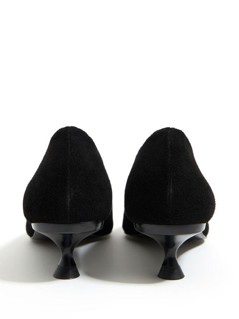 45mm suede pumps