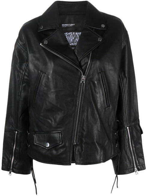 leather biker jacket