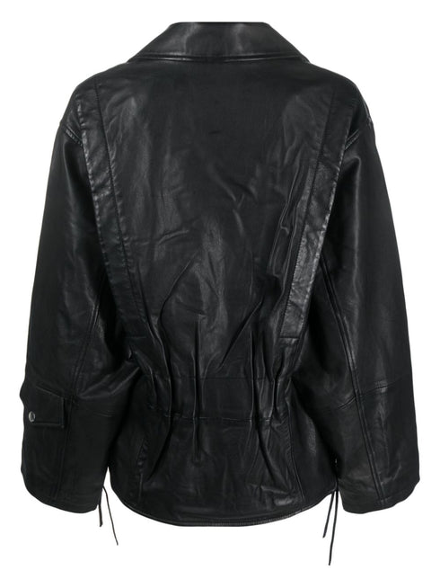 leather biker jacket