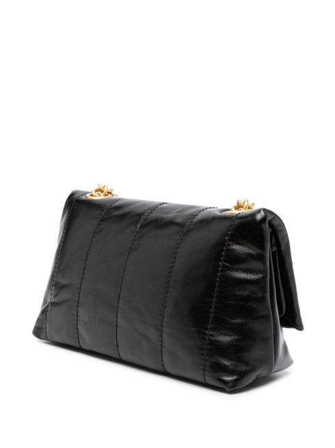 small leather flap bag