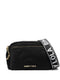 logo-embellished multi-pocket crossbody bag