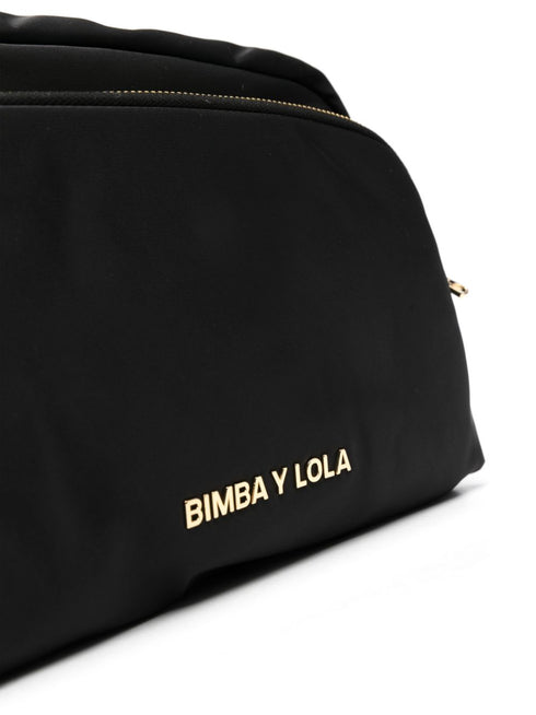 logo-embellished multi-pocket crossbody bag