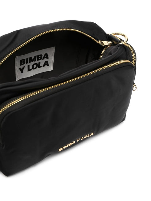 logo-embellished multi-pocket crossbody bag