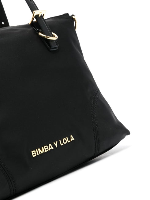 logo-lettering tote bag