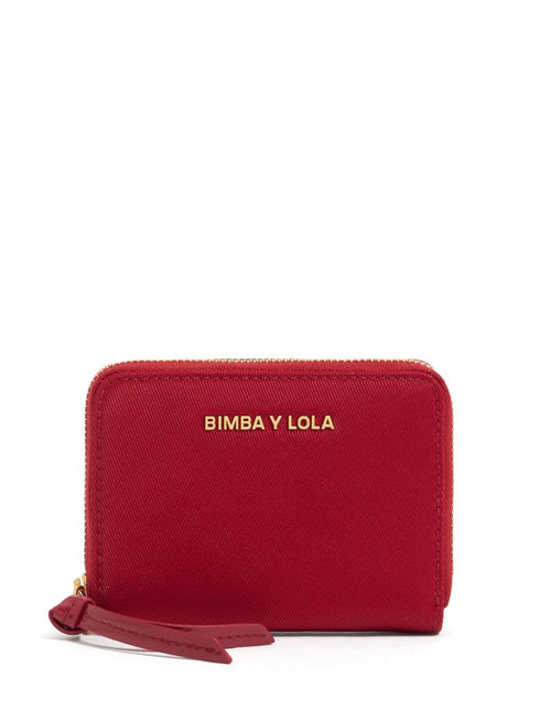 logo-plaque zipped wallet