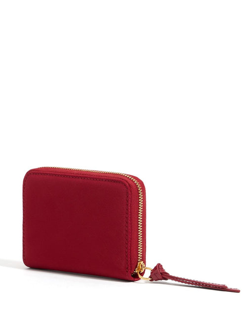 logo-plaque zipped wallet