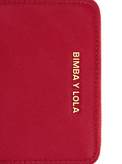 logo-plaque zipped wallet