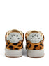 leopard-print leather sneakers
