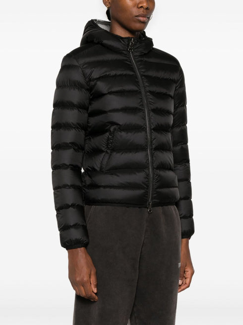 logo-appliqué puffer jacket