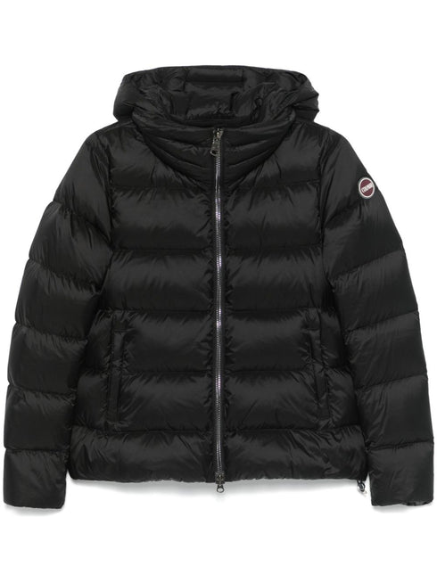 logo-patch puffer jacket