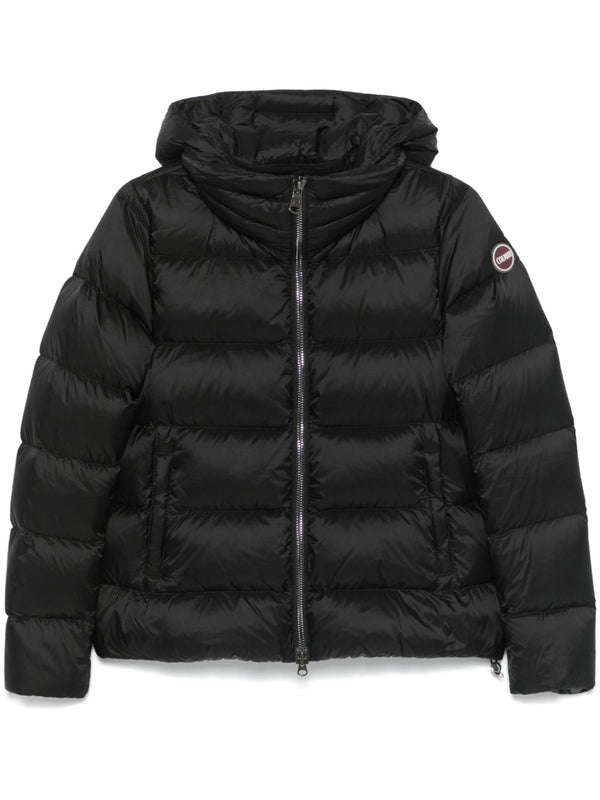 logo-patch puffer jacket