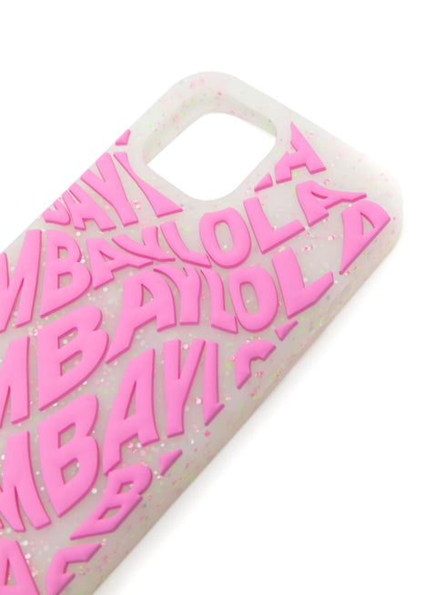 logo-embossed iPhone 15 case