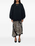 Plumancha-print sweatshirt dress