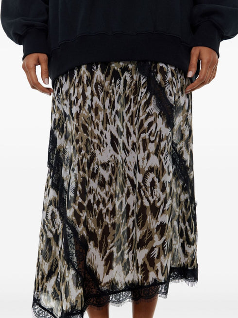 Plumancha-print sweatshirt dress