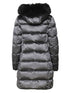 logo-appliqué padded coat