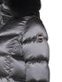 logo-appliqué padded coat