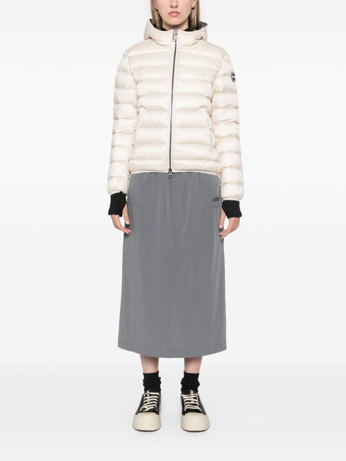 logo-appliqué puffer jacket