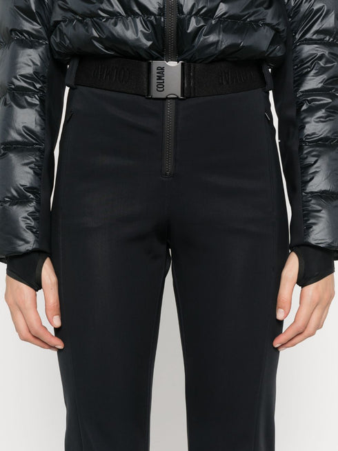belted ski suit