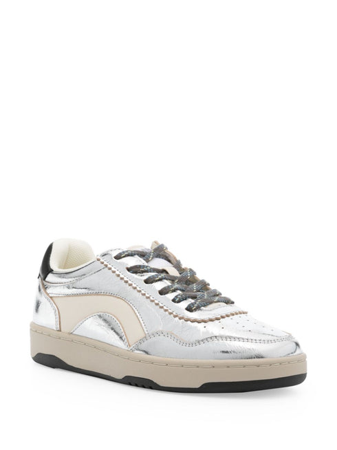 Cupsole leather sneakers