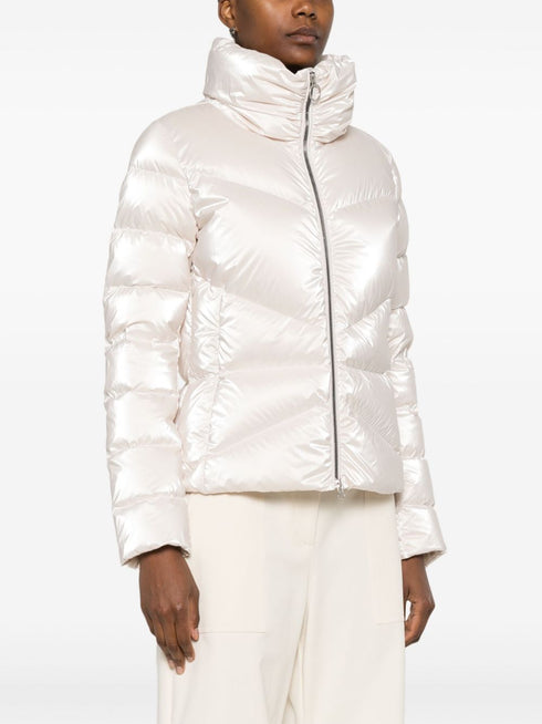 laminated puffer jacket