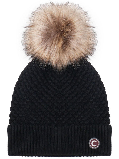 faux-fur beanie hat