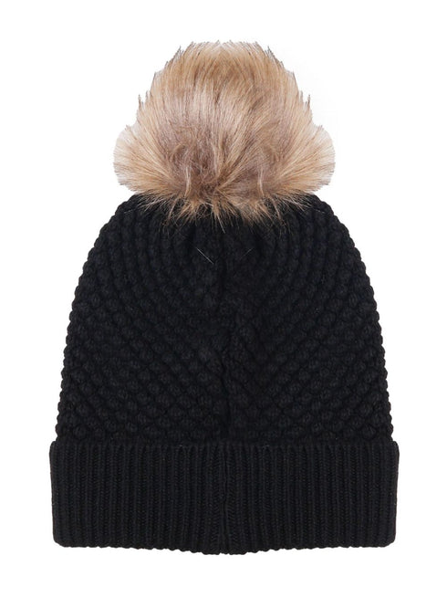 faux-fur beanie hat