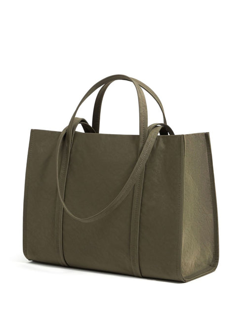 large logo-lettering tote bag