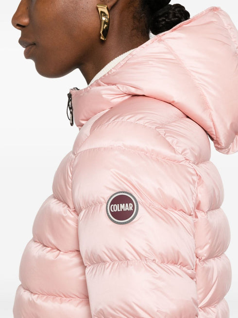 logo-appliqué puffer jacket