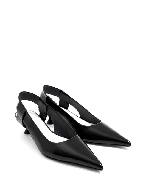 slingback leather pumps