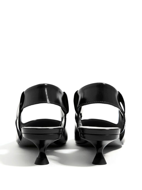 slingback leather pumps