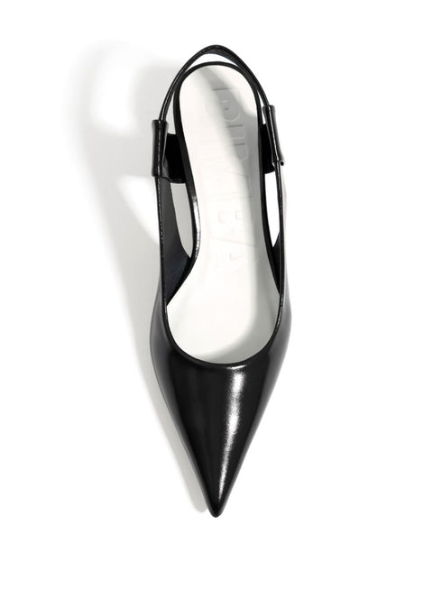 slingback leather pumps