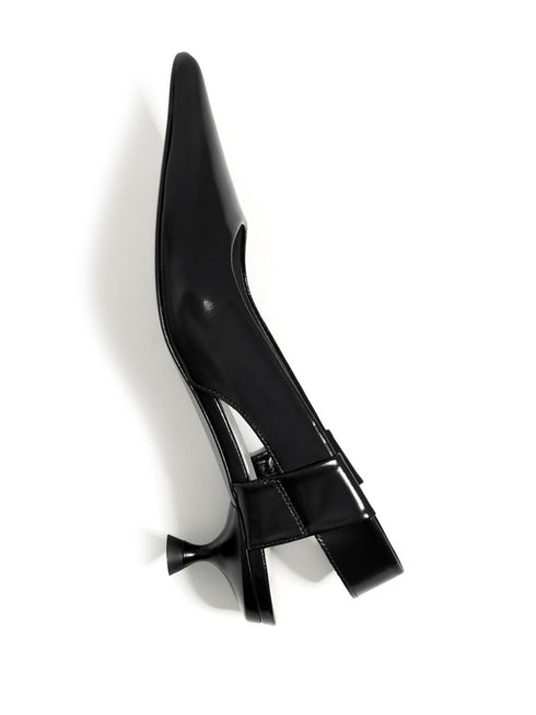slingback leather pumps