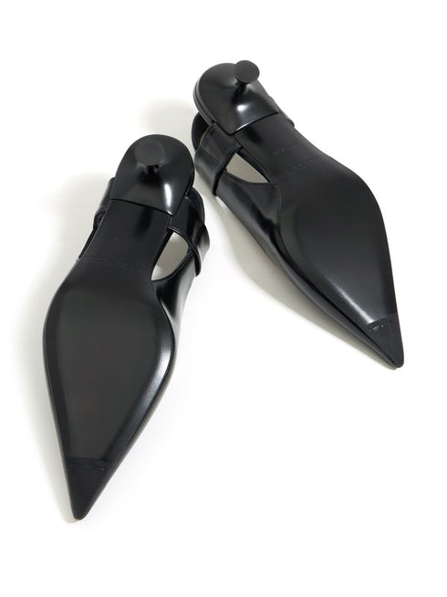 slingback leather pumps