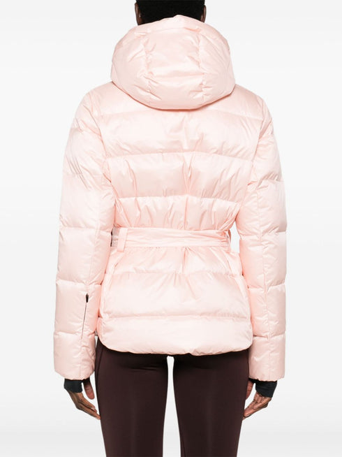 belted ski jacket