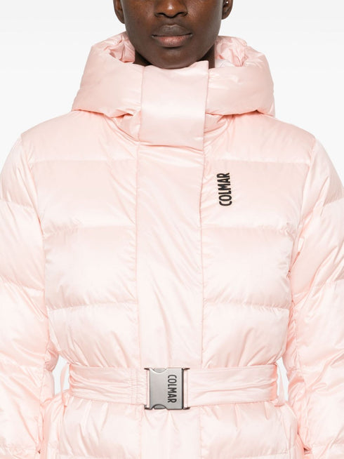 belted ski jacket