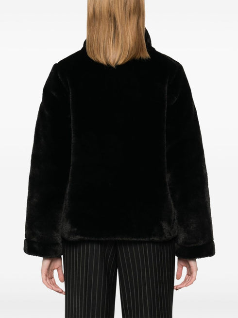 faux-fur down jacket