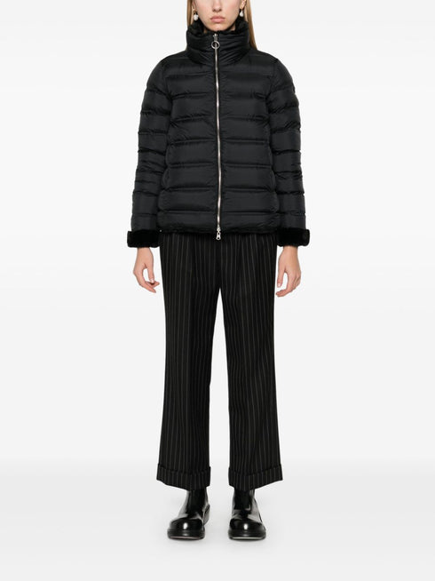 faux-fur down jacket